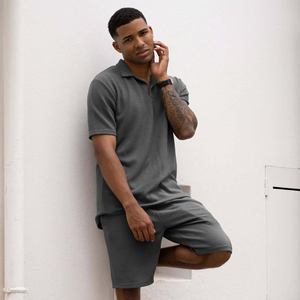 Hombres para Polos Personalizable 100% Algodón Patrón sólido Diseño elegante Tallas grandes Pantalones cortos para uniformes de trabajo Salidas Casuales - Product Image 2