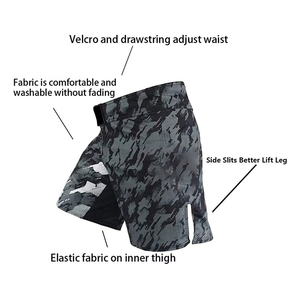 Shorts MMA pour hommes, nouveau style, couleur unie, vente en gros, fabriqués au Pakistan - Product Image 5