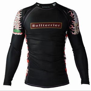 Équipement de compression MMA 2026 UPF50+ pour hommes, Rashguard court en polyester/nylon imprimé par sublimation, respirant, pour la gym, le surf et la plongée - Product Image 1