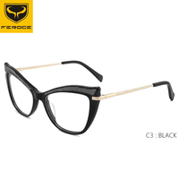 FEROCE Lady Acetato Fabricante Óptico Venta al por mayor Monturas de anteojos Alta calidad Nuevo Diseño de anteojos Gafas