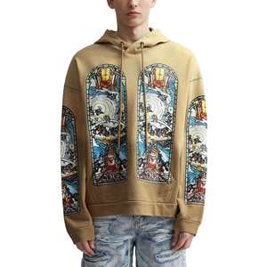 Sudadera con capucha personalizada para hombre, ropa de calle, serigrafía, sudadera con capucha de lana pesada para hombre, jersey en blanco con estampado personalizado de gran tamaño, sudaderas con capucha para hombre - Product Image 1