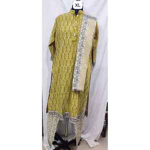 Conjunto de Traje de Algodón Cosido para Mujer con Dupatta, Ropa Tradicional Elegante - Product Image 1