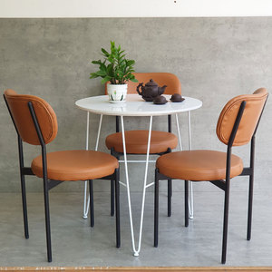 Round Stone-Topped Cafe Table and 3 Chairs <b>Set</b> for Coffee Shops and <b>Restaurants</b>-CBCF264 - Product Image 6