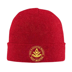 Freemason Past Master Knitted <b>Caps</b> for Women <b>Men</b> Skullies Beanies Autumn Winter Hat Acrylic Masonic Crochet <b>Caps</b> Knitting Hats - Product Image 6
