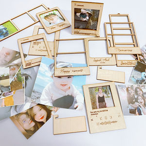 Hot Goods 2023 Creative Double-sided Desktop <b>Photo</b> <b>Frame</b> <b>Vintage</b> Wooden <b>Photo</b> <b>Frame</b>, Custom Size - Product Image 1