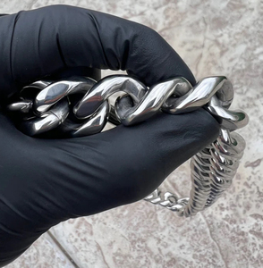 22MM 925 plata esterlina sólida Hip Hop pesado collar de cadena de eslabones cubanos fábrica al por mayor hecho a mano Cadena de alta calidad 18-30 pulgadas - Product Image 5