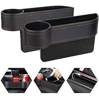 Organisateur de siège de voiture, remplisseur d'espace latéral, porte-téléphone en cuir PVC, multicolore, 1 à 3 compartiments, rangement pratique, logo personnalisé, modèle