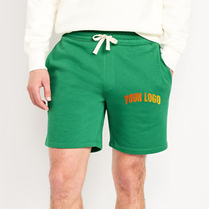 Nouveau court à la mode pour hommes tissu polaire de coton lourd couleur unie avec poches latérales shorts pour hommes lourds imprimés personnalisés - Product Image 1
