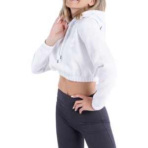 Customized Plus Size Cotton Streetwear Casual <b>Y2K</b> Style Winter Heavyweight Printed Crop <b>Top</b> Hoodies Low Price for Women - Product Image 6
