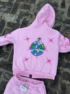 New Arrival Best Price Men's Sportswear Sweat Suits Regular Fit <b>Fleece</b> <b>Sweatshirt</b> and Jogger Printed Zipper Men Sweat Suit - Product Image 2