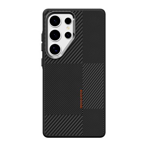 Coque de Téléphone <span class=keywords><strong>Mobile</strong></span> Personnalisée avec Cadre en TPU et Couverture PC Magnétique Transparente, Texture <span class=keywords><strong>Fibre</strong></span>, Antichoc et Protectrice pour Samsung S26 Ultra - Product Image 6