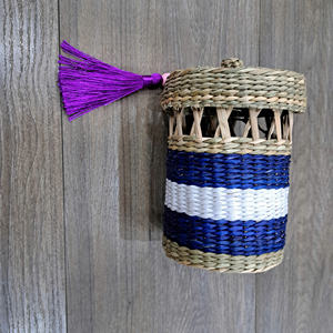 Panier en jonc de mer avec poignée pour enfant, panier à fruits pour le stockage à domicile et l'organisation - Product Image 2