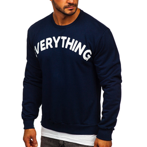 Wholesale <b>Men</b> Plain Crew Neck Sweatshirt Customizable French Terry Fabric <b>Pullover</b> <b>for</b> Casual and Sports Use - Product Image 3
