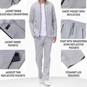 Ensemble de survêtement d'entraînement de haute qualité à fermeture éclair pour hommes Style survêtement de football pour hommes fabriqué par des sports habillés - Product Image 4