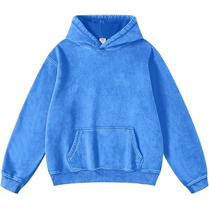 Sudadera con capucha de lavado ácido personalizada para hombre moda de gran tamaño Vintage Streetwear sudaderas con capucha a granel Proveedor de Ropa al por mayor 2025 - Product Image 1