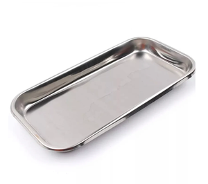 Plateau de service commercial en acier inoxydable Fabricant de plats de cuisson Plateau de service rectangulaire polyvalent fourni - Product Image 2