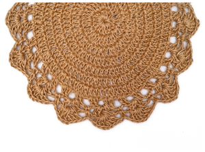 Handmade Modern round <b>Woven</b> Cotton <b>Place</b> <b>Mat</b> Natural Washable with Anti-Slip Feature Custom Coaster for Home Dining - Product Image 2