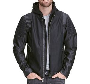 Chaqueta de Invierno de Cuero Genuino para Hombre, Estilo Moderno, Cuello Alto, Manga Larga, Transpirable, de Secado Rápido, Alta Calidad, Último Diseño - Product Image 1