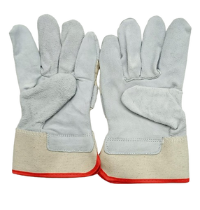 ถุงมือทําสวนหนัง ถุงมือทําสวนหนังวัวแยก สําหรับการทํางานและความปลอดภัย ถุงมือหนังป้องกันมือ - Product Image 5