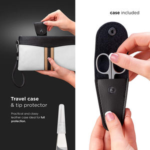 Meilleure vente de ciseaux à ongles en acier inoxydable avec étui en cuir ciseaux à ongles japonais en acier robuste - Product Image 5