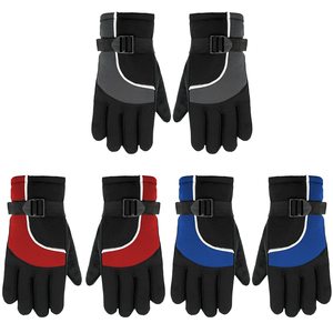 Winter Ski Gloves Full Finger Neoprene Waterproof Windproof Thermal Insulated Adjustable Wrist <b>Strap</b> Unisex Outdoor Sports Glove - Product Image 1