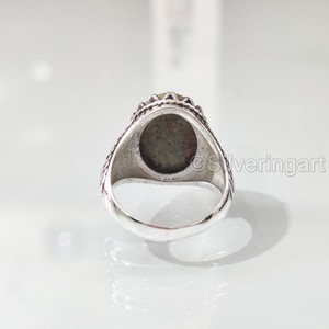 Nueva llegada Anillo para hombre Natural Unakite Jasper Piedra preciosa Anillo de piedra natal Todos los tamaños Joyería oriental otomana Anillo de plata esterlina 925 - Product Image 6