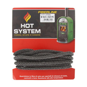Guarnizione in Fibra di Vetro 6mmx2,5m per Stufa - Product Image 1