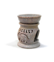 Diffuseur d'huiles aromatiques en pierre naturelle, chauffe-bougie non électrique, brûleur d'encens, prise EU, lampe à huile traditionnelle
