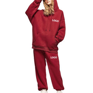 Nuevo Conjunto Deportivo de Dos Piezas con Capucha y Cremallera para Mujer, Diseño Holgado, Diferentes Colores, Marca Privada, Spring Haus Industries - Product Image 3