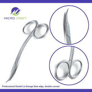 Profesional Dental La Grange Saw Edge Tijeras Doble Curva Alta Calidad Instrumentos Personalizados Fabricante Sialkot Pakistán - Product Image 3