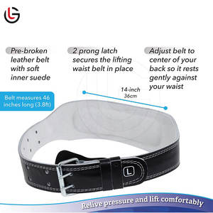 2025 ceinture en cuir d'haltérophilie en cuir de vachette avec logo personnalisé produit de vente chaud de haute qualité pour l'haltérophilie - Product Image 6