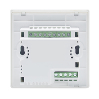 Termostato para Ventilador de Bobina Smallart SM-922-FDM-WIFI de 3 Velocidades, Pantalla Táctil, Válvula de Encendido/Apagado, Rango de 5°C a 35°C, Montaje Empotrado, Caja EU, 220V AC, Modbus