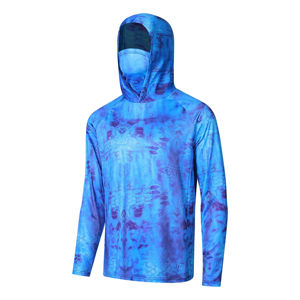 Ropa de pesca personalizada al por mayor de manga larga sublimada impresa Camo camiseta para hombres de manga larga de secado rápido camisas de pesca - Product Image 3