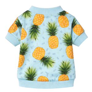 Sweat-shirt pour chien à imprimé ananas, tissu doux et respirant, pull tropical mignon pour petits chiens, à porter au quotidien - Product Image 5