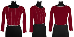 Trendy <b>Maroon</b> Women's Western <b>Tops</b> Latest Collection Office Wear Tank Sleeve Style Wholesale Supply for Girls and Women - Product Image 6