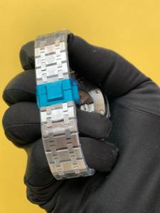 Popular reloj de pulsera analógico automático mecánico de acero inoxidable con esfera azul de 41mm para hombres, moda deportiva al precio más bajo - Product Image 4