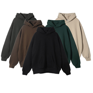 Sweat-shirt à capuche unisexe en coton 100% avec logo personnalisé, imprimé en molleton, décontracté, tendance, vente en gros - Product Image 1