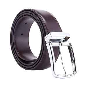 Cinturones de cuero ajustables de piel de vaca populares para hombres Hebillas de pasador de cuero dividido Cinturón Estilo de logotipo personalizado informal - Product Image 5