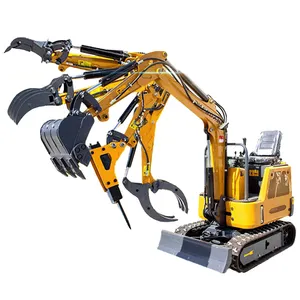 China Sunward 3,5 Ton Excavadora más pequeña Mini Excavadoras sobre orugas DD30 Máquina Precios para la venta