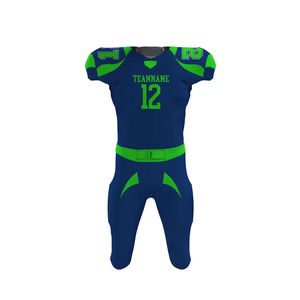 Ensemble d'uniformes de football américain personnalisés en tissu polyester sublimé à séchage rapide pour équipes – Conception sur mesure par le fabricant et fournisseur - Product Image 3