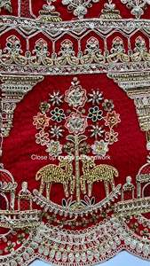 Nouveau travail de tissage Jacquard en soie et Zari Belle Dupatta avec Paithani Lehenga Choli Vêtements indiens et pakistanais - Product Image 3