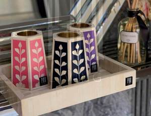 Epoxy Resin Wood Handicrafts Quality Eco-Friendly Modern United States Flag Design 10x10 CM <b>Drink</b> <b>Coasters</b> Tea Coffee Kitchen - Product Image 2