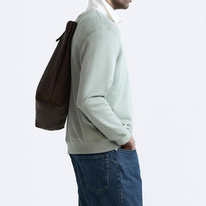 เสื้อสเวตเตอร์คอปกของผู้ชายผ้าฝ้าย100% ทรงพอดีตัวปกติเสื้อสเวตเชิ้ตผ้าหนาปรับแต่งโลโก้ได้ตามต้องการสำหรับฤดูหนาว - Product Image 3