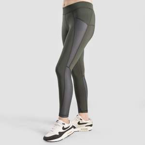 กางเกงเลกกิ้งถัก GA Fast Olive สำหรับออกกำลังกาย - Product Image 5