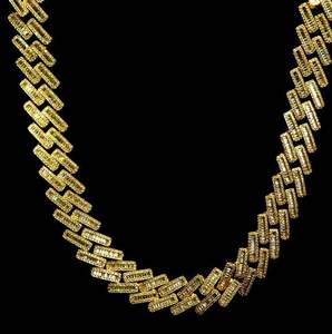 Real VVS1 Moissanite Diamond Cuban Link Chain Hip Hop Chain, Diamond Chain, BustDown Cuban Necklace, Rapper Miami Cuban Chain - Product Image 1