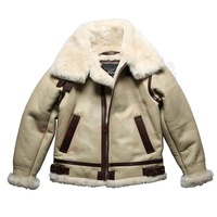 Veste en cuir de mouton en laine blanche pour homme, vêtements de mode, vestes d'hiver en fourrure, manteau en fourrure chez Qasaabco