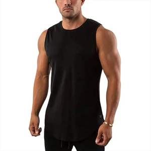 Débardeurs pour hommes en coton de haute qualité, logo personnalisé imprimé, respirants, séchage rapide, grande taille, coupe extensible, décontractés, broderie - Product Image 5
