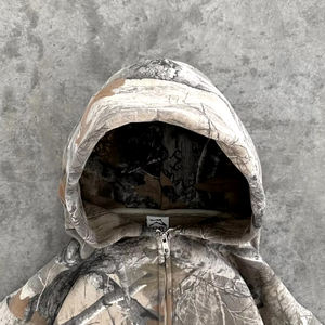 Y2K zip up Hoodie Hombres Hip Hop Streetwear Moda Oversized Zipper Hoodie Unisex Jungle Camo Forest Real Tree Print Hoodie Hombres - Product Image 2