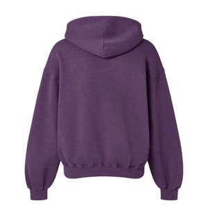 Sweats à capuche respirants pour femmes en gros avec logo personnalisé, design épaules tombantes, broderie 3D et techniques de délavage à l'acide, col à capuche - Product Image 2