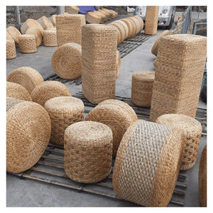 Water Hyacinth <b>Cushion</b> <b>Pad</b> Natural hyacinth <b>cushion</b> with foam core for picnic floor seating and décor Vietnam made - Product Image 3